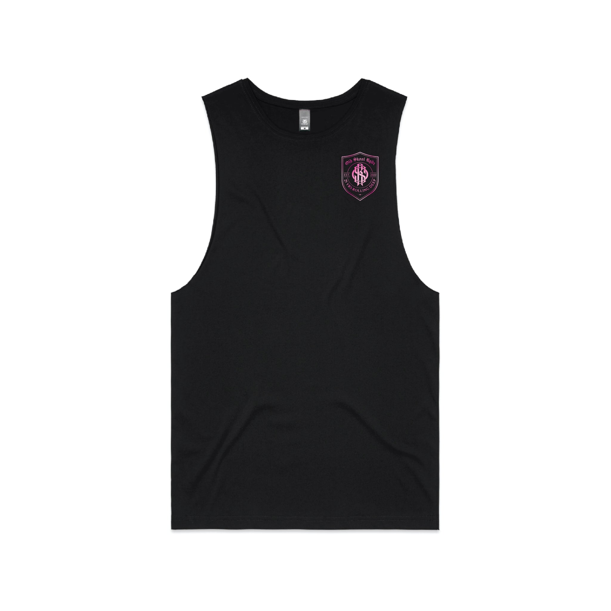 OSR Rolling Deep Shield Mens Barnard Tank (Pink Print)