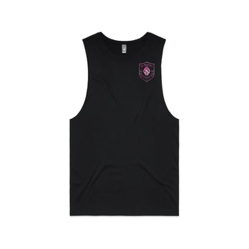 OSR Rolling Deep Shield Mens Barnard Tank (Pink Print)