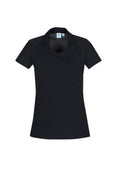 Womens Byron Short Sleeve Polo - Black ||SRC=https://cdn.fashionbizapps.nz/honeybee/images/P011LS_bProduct_Black_01_Nc3IDhQ.jpg