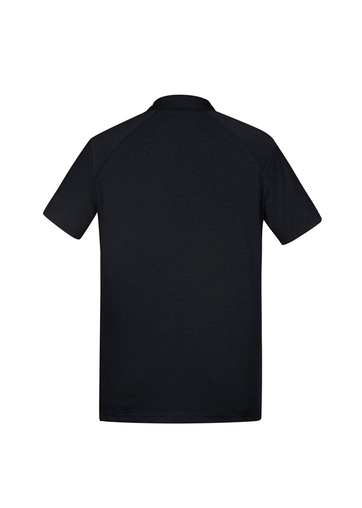 Mens Byron Short Sleeve Polo - Black ||SRC=https://cdn.fashionbizapps.nz/honeybee/images/P011MS_bProduct_Black_02_SExQJSQ.jpg