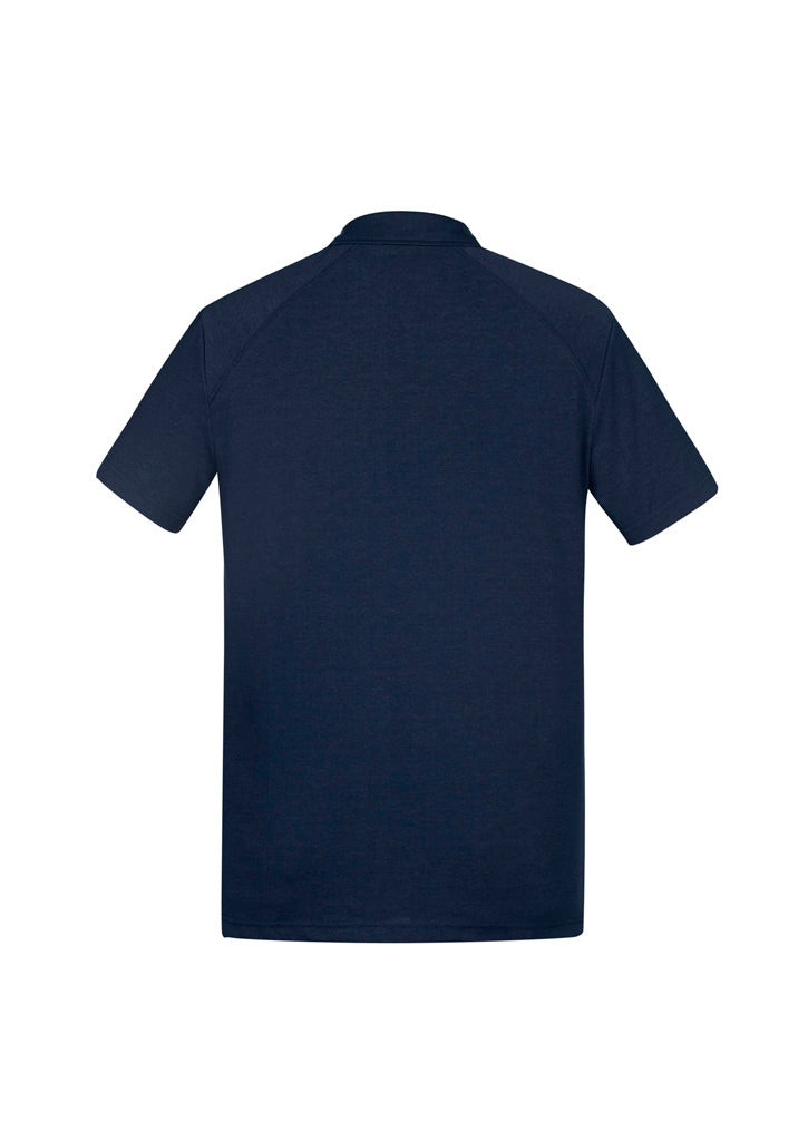 Mens Byron Short Sleeve Polo - Navy ||SRC=https://cdn.fashionbizapps.nz/honeybee/images/P011MS_bProduct_Navy_02_bb6K9YX.jpg