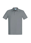 Mens Byron Short Sleeve Polo - Silver ||SRC=https://cdn.fashionbizapps.nz/honeybee/images/P011MS_bProduct_Silver_01_iMCLTmR.jpg