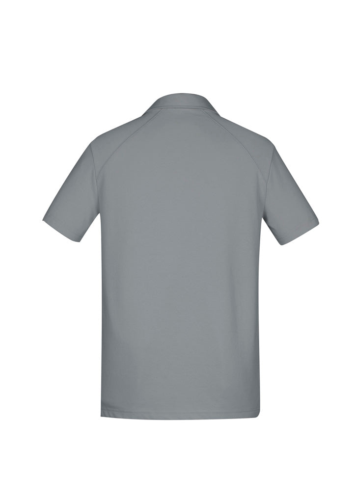 Mens Byron Short Sleeve Polo - Silver ||SRC=https://cdn.fashionbizapps.nz/honeybee/images/P011MS_bProduct_Silver_02_JnWgaAu.jpg