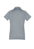 Womens Academy Short Sleeve Polo - Silver/Charcoal ||SRC=https://cdn.fashionbizapps.nz/honeybee/images/P012LS_bProduct_Silver_Charcoal_02_lW9aRq8.jpg
