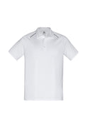 Mens Academy Short Sleeve Polo - White/Silver ||SRC=https://cdn.fashionbizapps.nz/honeybee/images/P012MS_bProduct_White_Silver_01_u3knJXK.jpg