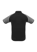 Mens Nitro Short Sleeve Polo - Black/Grey/White ||SRC=https://cdn.fashionbizapps.nz/honeybee/images/P10112_bProduct_Black_Grey_White_02_NE0fitm.jpg