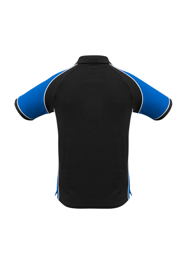 Mens Nitro Short Sleeve Polo - Black/Royal/White ||SRC=https://cdn.fashionbizapps.nz/honeybee/images/P10112_bProduct_Black_Royal_White_02_KnyNYSQ.jpg