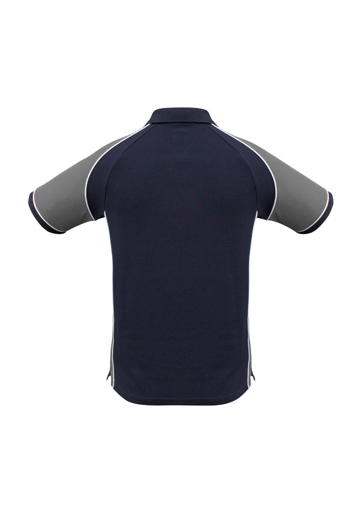 Mens Nitro Short Sleeve Polo - Navy/Grey/White ||SRC=https://cdn.fashionbizapps.nz/honeybee/images/P10112_bProduct_Navy_Grey_White_02_fya712v.jpg