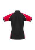 Womens Nitro Short Sleeve Polo - Black/Red/White ||SRC=https://cdn.fashionbizapps.nz/honeybee/images/P10122_bProduct_Black_Red_White_02_cpQaVSy.jpg
