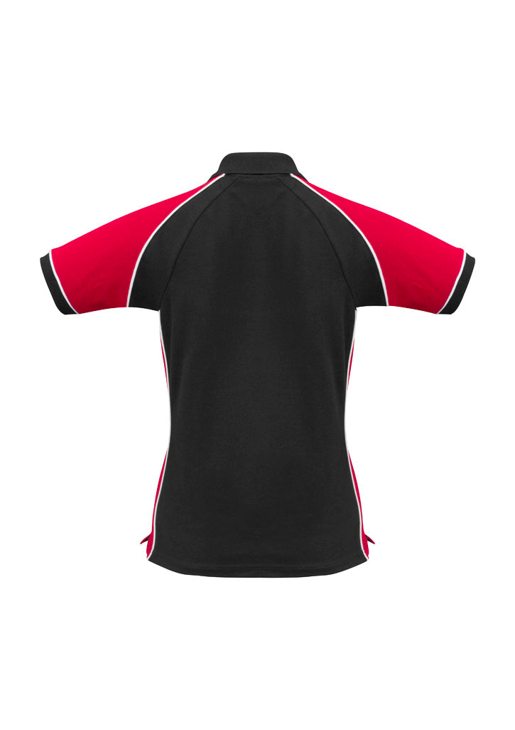 Womens Nitro Short Sleeve Polo - Black/Red/White ||SRC=https://cdn.fashionbizapps.nz/honeybee/images/P10122_bProduct_Black_Red_White_02_cpQaVSy.jpg