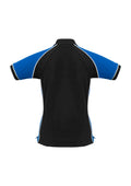 Womens Nitro Short Sleeve Polo - Black/Royal/White ||SRC=https://cdn.fashionbizapps.nz/honeybee/images/P10122_bProduct_Black_Royal_White_02_WEs3Ad8.jpg