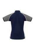 Womens Nitro Short Sleeve Polo - Navy/Grey/White ||SRC=https://cdn.fashionbizapps.nz/honeybee/images/P10122_bProduct_Navy_Grey_White_02_XRyIu7w.jpg