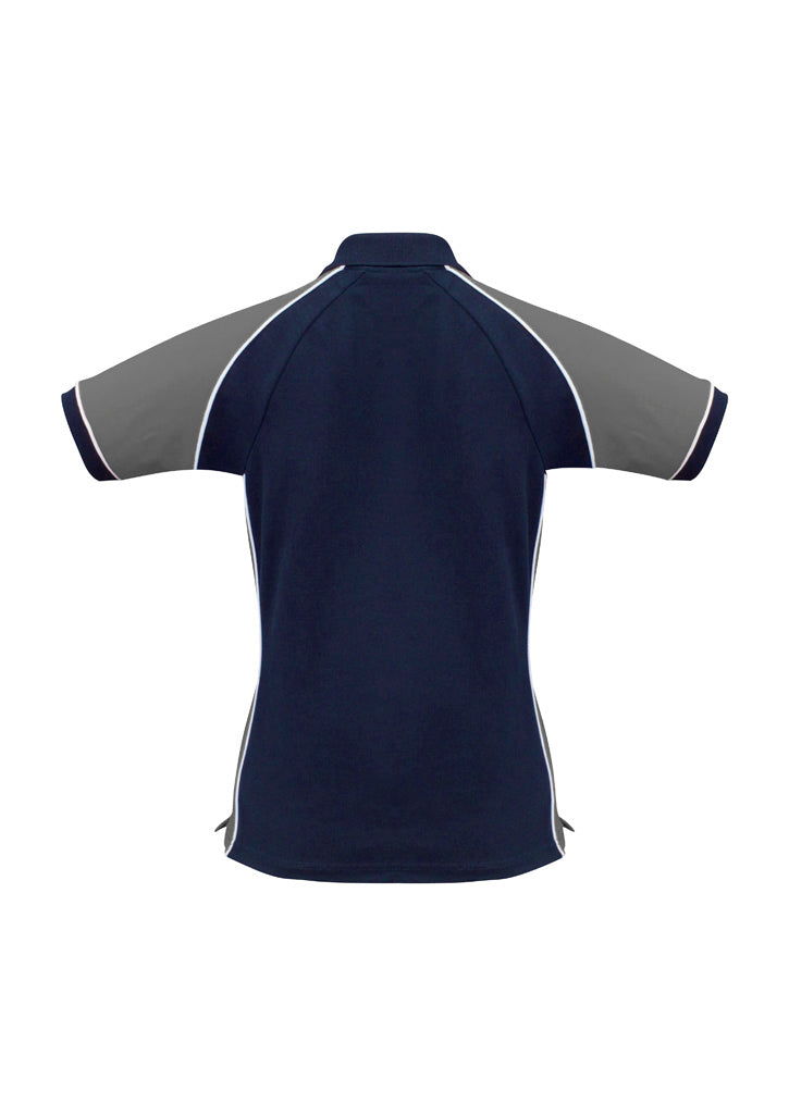 Womens Nitro Short Sleeve Polo - Navy/Grey/White ||SRC=https://cdn.fashionbizapps.nz/honeybee/images/P10122_bProduct_Navy_Grey_White_02_XRyIu7w.jpg