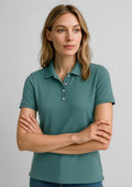 Womens City Short Sleeve Polo ||SRC=https://cdn.fashionbizapps.nz/honeybee/images/P105LS_Talent_JasperGreen_01.jpg