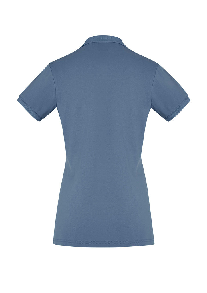 Womens City Short Sleeve Polo - Grey Smoke ||SRC=https://cdn.fashionbizapps.nz/honeybee/images/P105LS_bProduct_GreySmoke_02_4H5DcZz.jpg