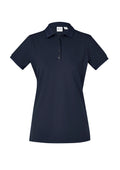 Womens City Short Sleeve Polo - Navy ||SRC=https://cdn.fashionbizapps.nz/honeybee/images/P105LS_bProduct_Navy_01_12yJUCX.jpg