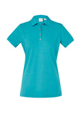 Womens City Short Sleeve Polo - Teal ||SRC=https://cdn.fashionbizapps.nz/honeybee/images/P105LS_bProduct_Teal_01_IFBRnMe.jpg