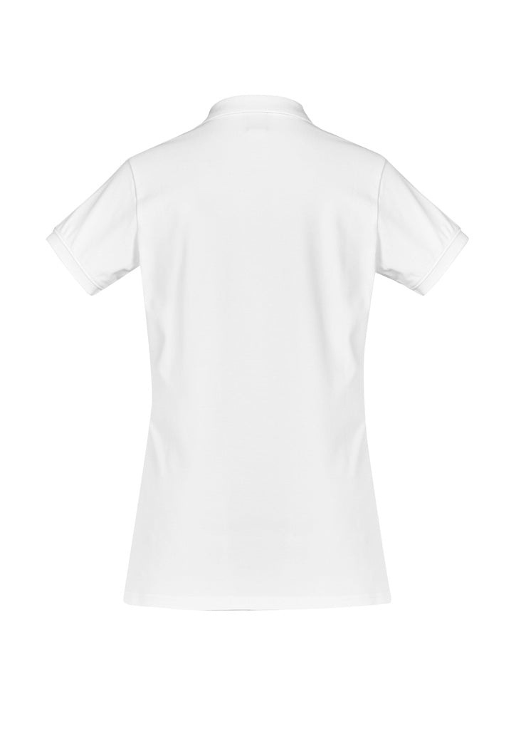 Womens City Short Sleeve Polo - White ||SRC=https://cdn.fashionbizapps.nz/honeybee/images/P105LS_bProduct_White_02_MaLH1Ed.jpg