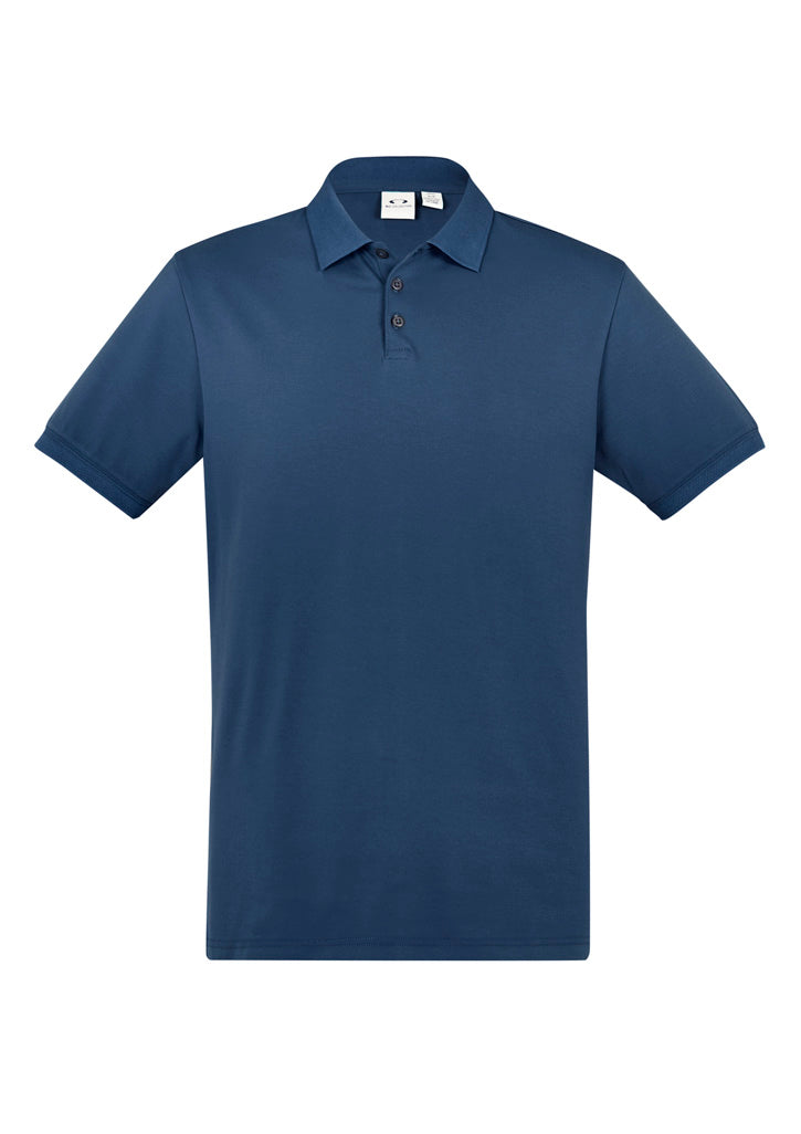Mens City Short Sleeve Polo - Mineral Blue ||SRC=https://cdn.fashionbizapps.nz/honeybee/images/P105MS_bProduct_MineralBlue_01_7qWMUHn.jpg