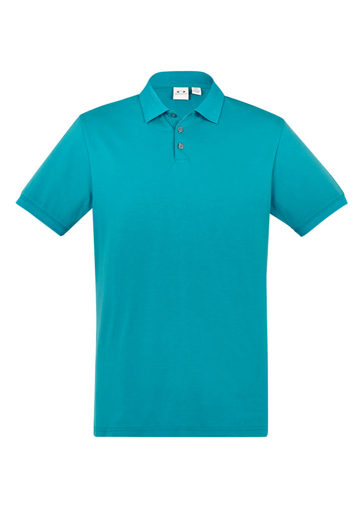 Mens City Short Sleeve Polo - Teal ||SRC=https://cdn.fashionbizapps.nz/honeybee/images/P105MS_bProduct_Teal_01_i4MzE3S.jpg
