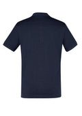 Mens Aston Short Sleeve Polo - Navy/Silver Grey ||SRC=https://cdn.fashionbizapps.nz/honeybee/images/P106MS_bProduct_Navy_SilverGrey_02_pvjmzzh.jpg