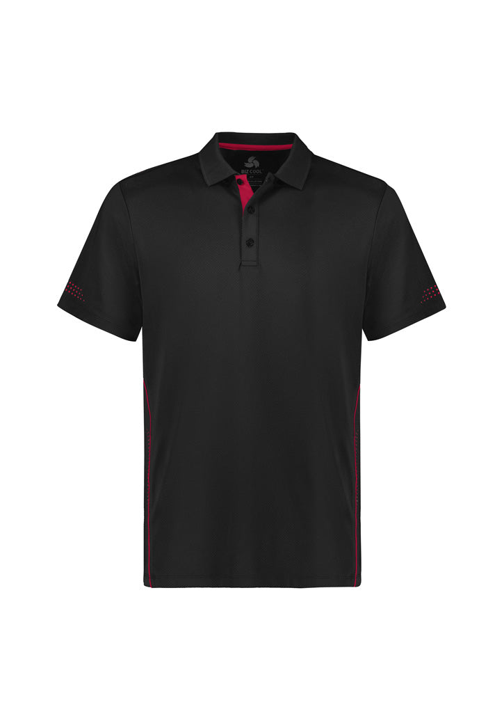 Kids Balance Short Sleeve Polo - Black/Red ||SRC=https://cdn.fashionbizapps.nz/honeybee/images/P200KS_bProduct_Black_Red_01_3sOu8Wi.jpg