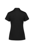 Womens Action Short Sleeve Polo - Black ||SRC=https://cdn.fashionbizapps.nz/honeybee/images/P206LS_Product_Black_02_RyjZ7NM.jpg