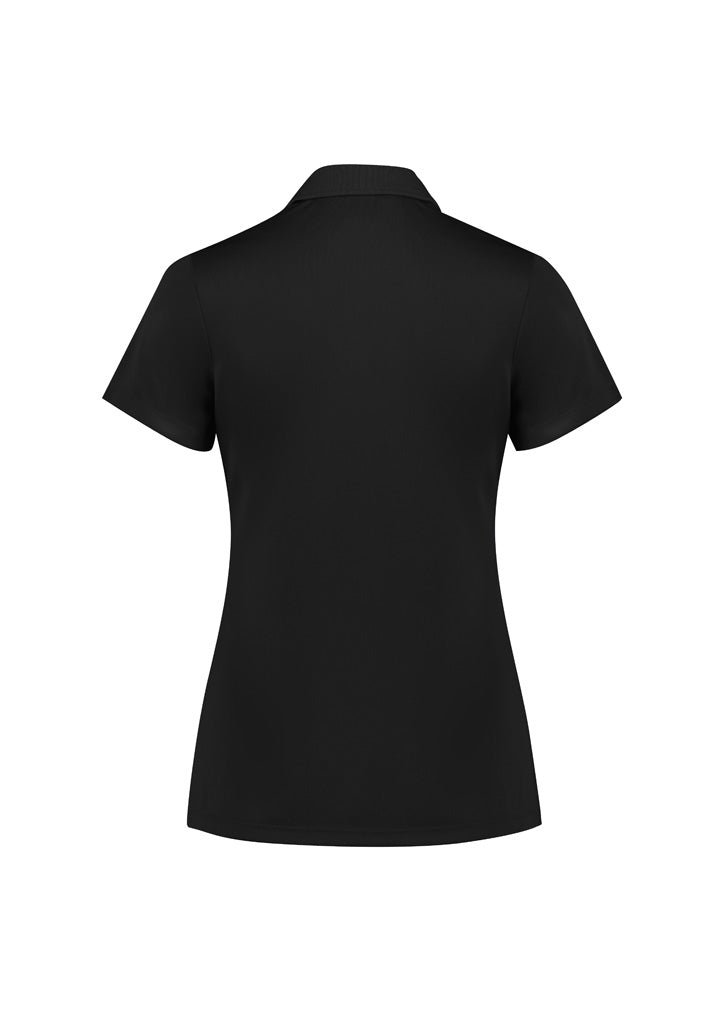 Womens Action Short Sleeve Polo - Black ||SRC=https://cdn.fashionbizapps.nz/honeybee/images/P206LS_Product_Black_02_RyjZ7NM.jpg