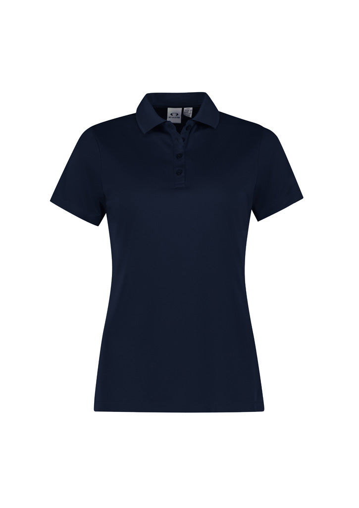Womens Action Short Sleeve Polo - Navy ||SRC=https://cdn.fashionbizapps.nz/honeybee/images/P206LS_Product_Navy_01_M4YfNVV.jpg