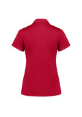 Womens Action Short Sleeve Polo - Red ||SRC=https://cdn.fashionbizapps.nz/honeybee/images/P206LS_Product_Red_02.jpg