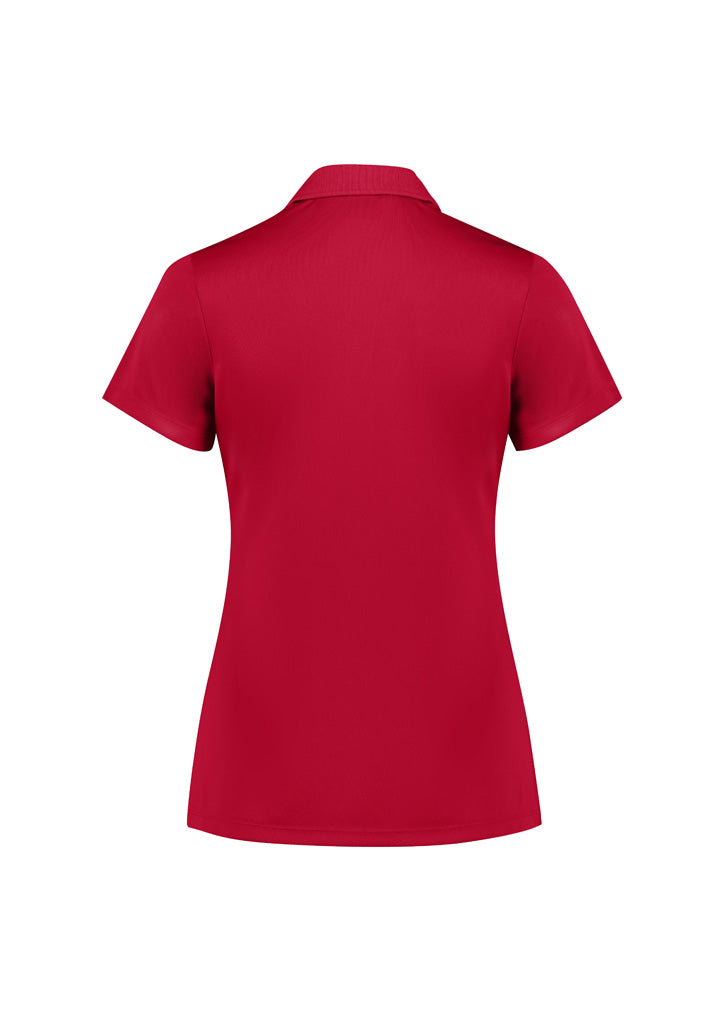 Womens Action Short Sleeve Polo - Red ||SRC=https://cdn.fashionbizapps.nz/honeybee/images/P206LS_Product_Red_02.jpg