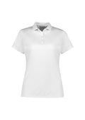 Womens Action Short Sleeve Polo - White ||SRC=https://cdn.fashionbizapps.nz/honeybee/images/P206LS_Product_White_01.jpg