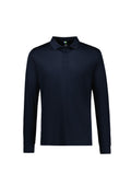 Mens Action Long Sleeve Polo - Navy ||SRC=https://cdn.fashionbizapps.nz/honeybee/images/P206ML_bProduct_Navy_01_HzM1TTl.jpg