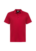 Mens Action Short Sleeve Polo - Red ||SRC=https://cdn.fashionbizapps.nz/honeybee/images/P206MS_bProduct_Red_01_8DA6tYi.jpg