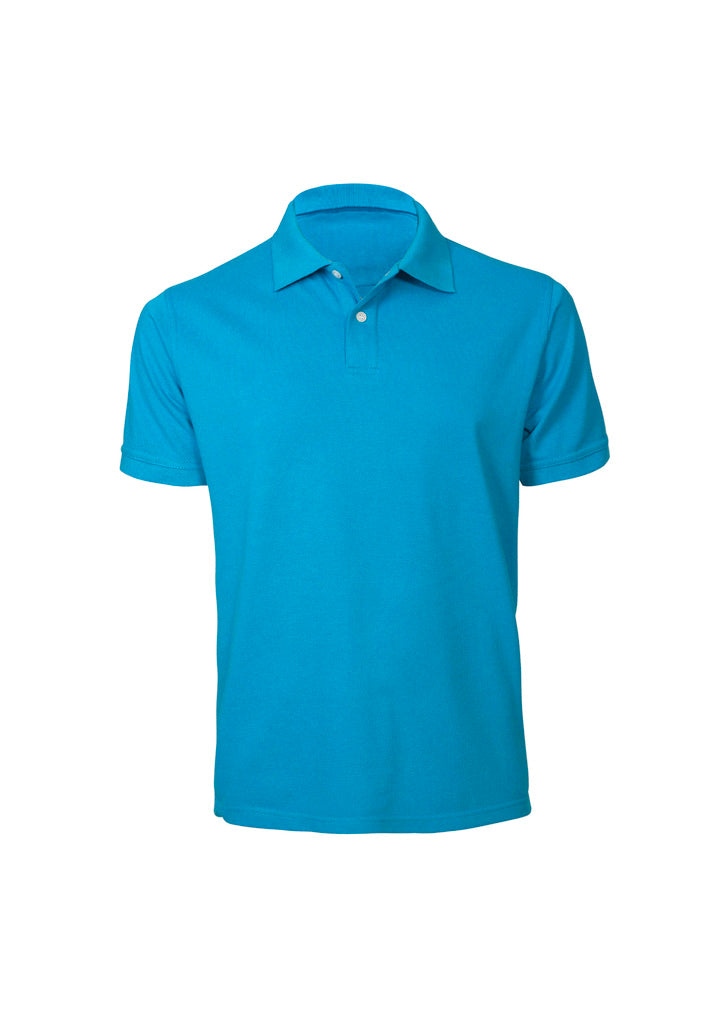 Mens Neon Short Sleeve Polo - Cyan ||SRC=https://cdn.fashionbizapps.nz/honeybee/images/P2100_bProduct_Cyan_01_YEIRo5i.jpg