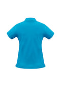Womens Neon Short Sleeve Polo - Cyan ||SRC=https://cdn.fashionbizapps.nz/honeybee/images/P2125_bProduct_Cyan_02_a0MJfel.jpg