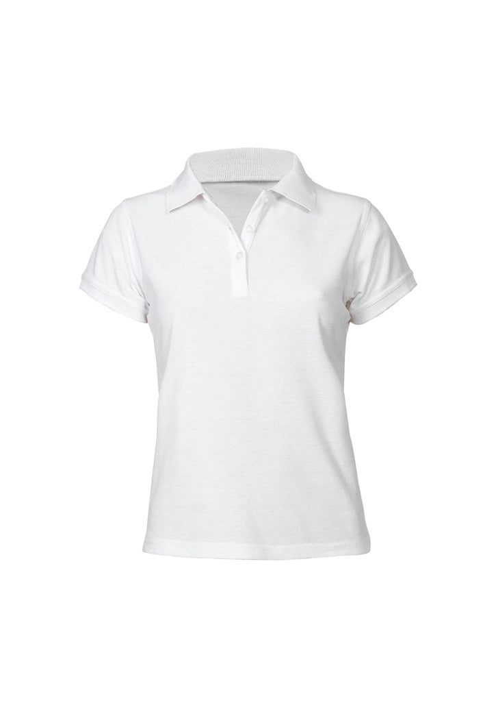 Womens Neon Short Sleeve Polo - White ||SRC=https://cdn.fashionbizapps.nz/honeybee/images/P2125_bProduct_White_01_ly1RI2x.jpg