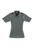 Womens Triton Short Sleeve Polo - Ash/Black/White ||SRC=https://cdn.fashionbizapps.nz/honeybee/images/P225LS_Product_Ash_Black_White_01_vLmzhGp.jpg