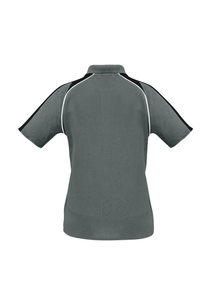 Womens Triton Short Sleeve Polo - Ash/Black/White ||SRC=https://cdn.fashionbizapps.nz/honeybee/images/P225LS_Product_Ash_Black_White_02_v6sqw0O.jpg