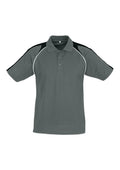 Mens Triton Short Sleeve Polo - Ash/Black/White ||SRC=https://cdn.fashionbizapps.nz/honeybee/images/P225MS_Product_Ash_Black_White_01_ZXSQg0n.jpg