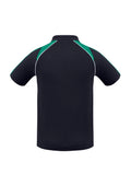 Mens Triton Short Sleeve Polo - Navy/Kelly Green/White ||SRC=https://cdn.fashionbizapps.nz/honeybee/images/P225MS_bProduct_Navy_KellyGreen_White_02_wdAeAdf.jpg