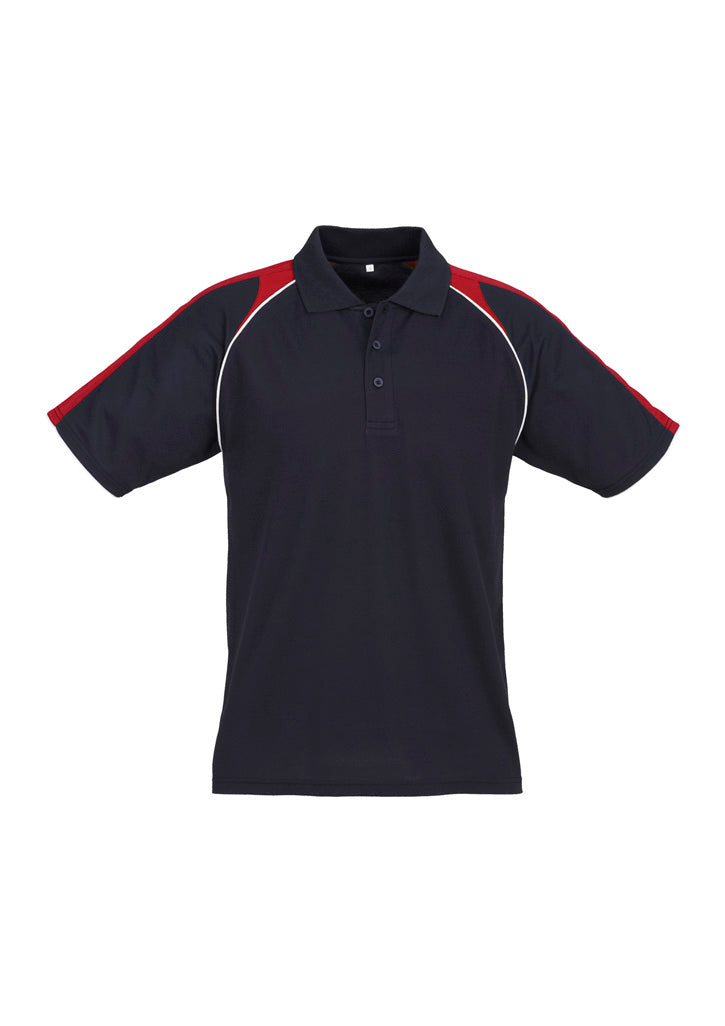 Mens Triton Short Sleeve Polo - Navy/Red/White ||SRC=https://cdn.fashionbizapps.nz/honeybee/images/P225MS_bProduct_Navy_Red_White_01_BjML7or.jpg