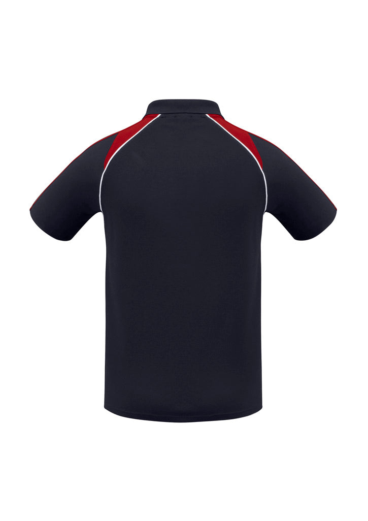 Mens Triton Short Sleeve Polo - Navy/Red/White ||SRC=https://cdn.fashionbizapps.nz/honeybee/images/P225MS_bProduct_Navy_Red_White_02_ZT3jY86.jpg