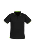 Mens Jet Short Sleeve Polo - Black/Bright Green ||SRC=https://cdn.fashionbizapps.nz/honeybee/images/P226MS_bProduct_Black_BrightGreen_01_ppNUoRD.jpg