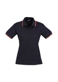 Womens Cambridge Short Sleeve Polo - Navy/Red/White ||SRC=https://cdn.fashionbizapps.nz/honeybee/images/P227LS_bProduct_Navy_Red_White_01_vgCcIw6.jpg
