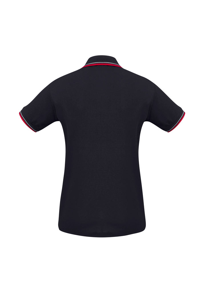 Womens Cambridge Short Sleeve Polo - Navy/Red/White ||SRC=https://cdn.fashionbizapps.nz/honeybee/images/P227LS_bProduct_Navy_Red_White_02_nQ8Wmqw.jpg