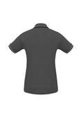Womens Cambridge Short Sleeve Polo - Steel Grey/Black/White ||SRC=https://cdn.fashionbizapps.nz/honeybee/images/P227LS_bProduct_SteelGrey_Black_White_02_96HzZjj.jpg