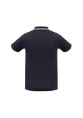 Mens Cambridge Short Sleeve Polo - Navy/White/White ||SRC=https://cdn.fashionbizapps.nz/honeybee/images/P227MS_bProduct_Navy_White_White_02_m66W1In.jpg