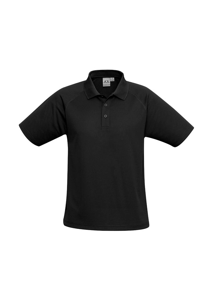 Mens Sprint Short Sleeve Polo - Black ||SRC=https://cdn.fashionbizapps.nz/honeybee/images/P300MS_bProduct_Black_01_IKqKfSa.jpg