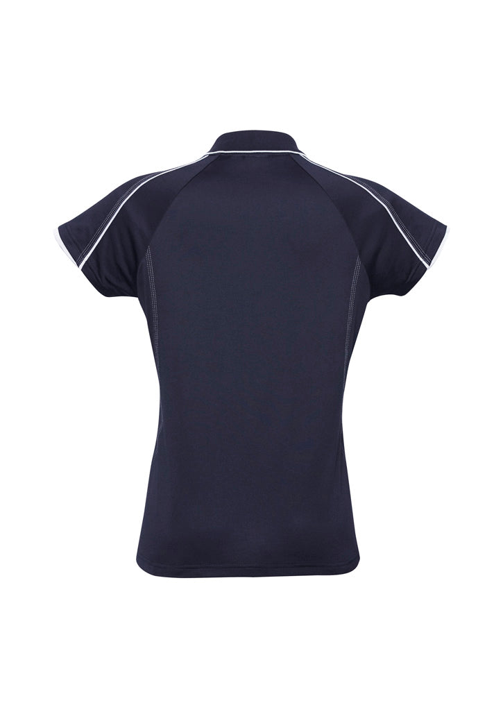 Womens Blade Short Sleeve Polo - Navy/White ||SRC=https://cdn.fashionbizapps.nz/honeybee/images/P303LS_bProduct_Navy_White_02_uPzaxcp.jpg